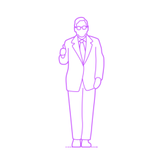 Pop Culture Us Politics Mitch Mcconnell Outline Svg File, Free Vectors File